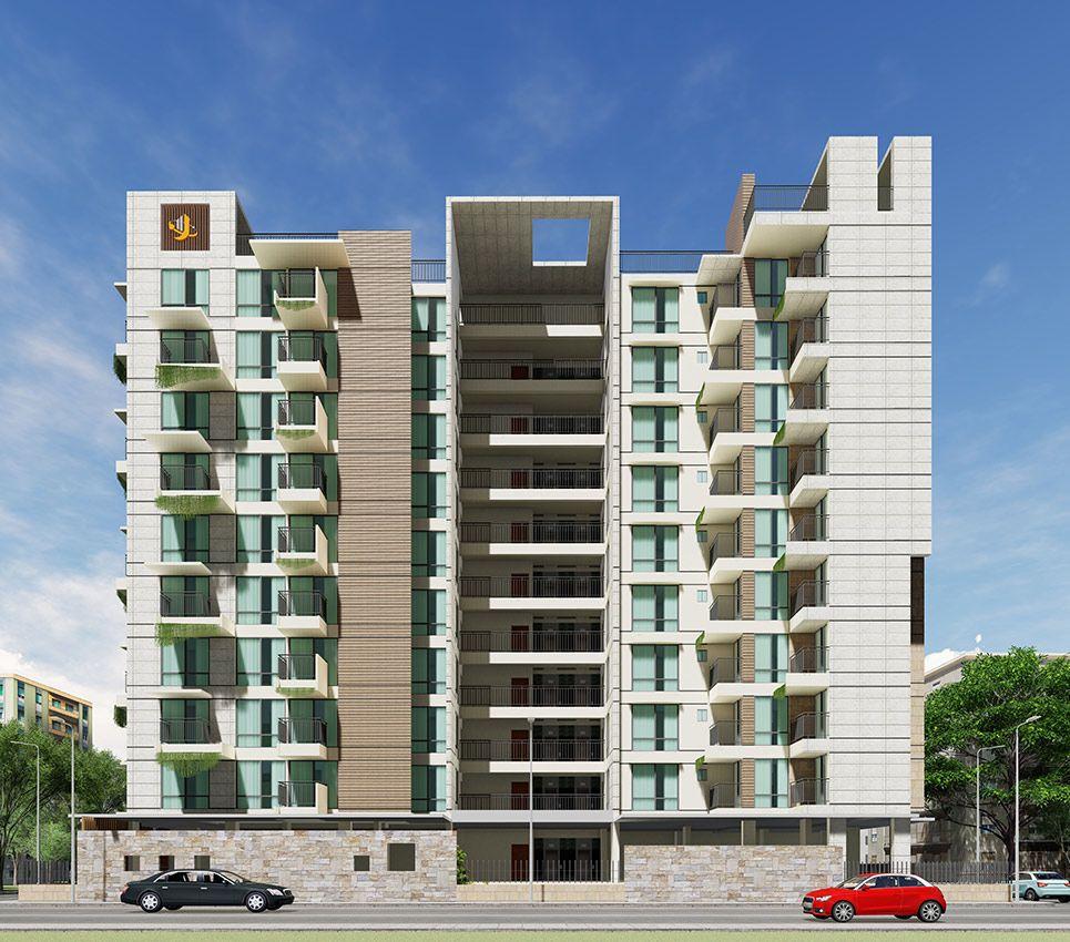 jbs asharkhandi apartment's exterior view বসুন্ধরা