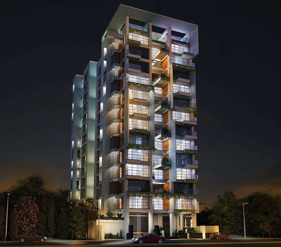 jbs fuji exterior night view Basundhara R/A