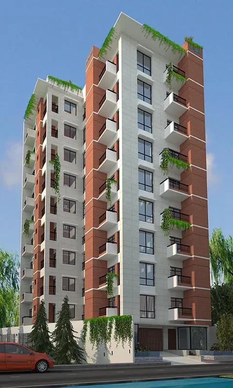 tm lake view exterior view Basundhara R/A