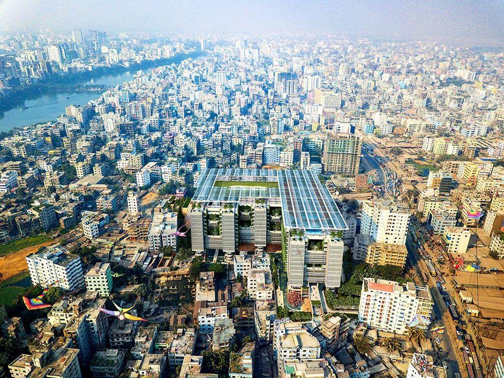 Badda Dhaka Aerial View Image