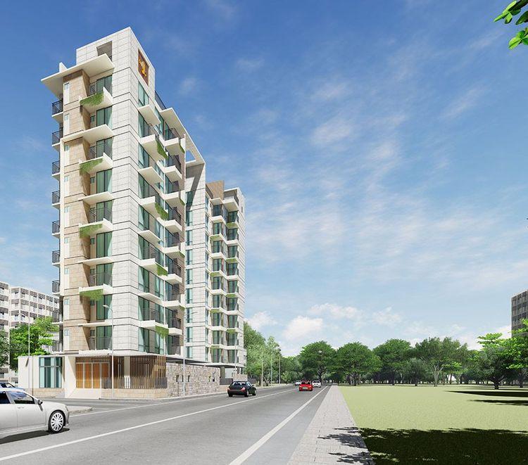 jbs asharkhandi apartment's right side view Basundhara R/A