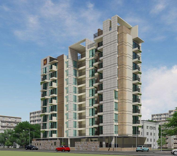 jbs asharkhandi apartment's left side view Basundhara R/A