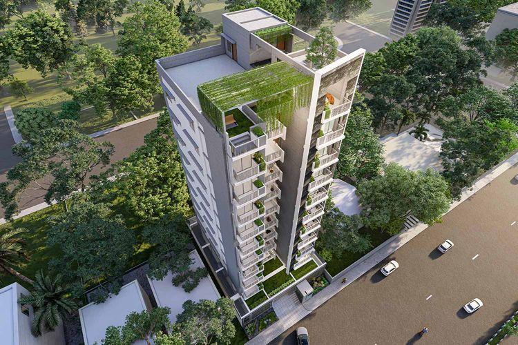 anwar landmark akashlina apartment's birds eye view উত্তরা