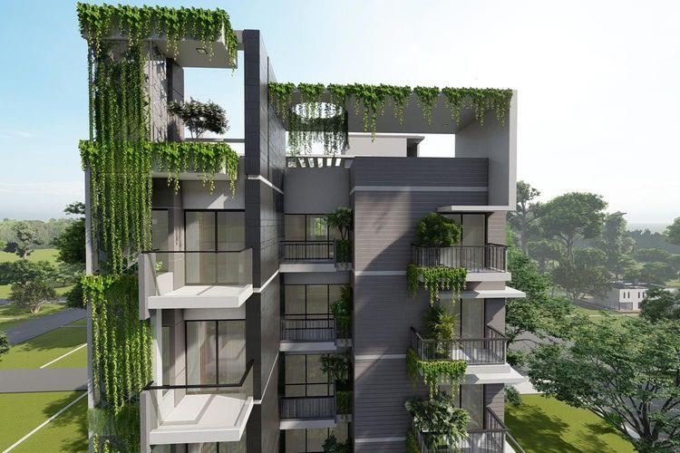 anwar landmark aster apartment's top view বসুন্ধরা আবাসিক এলাকা