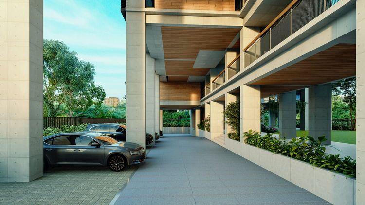 anwar landmark azalea apartment's parking area বসুন্ধরা আবাসিক এলাকা