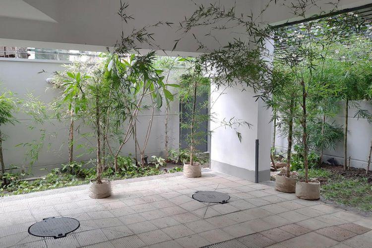 anwar landmark gloriosa apartment's lawn area বসুন্ধরা আবাসিক এলাকা