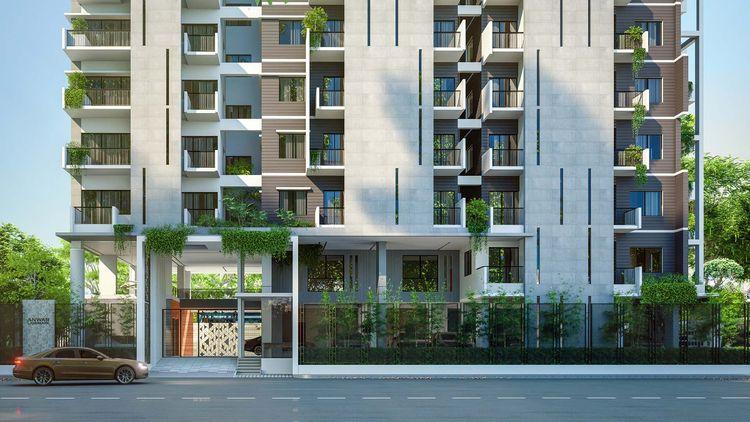 anwar landmark gold dust apartment's front view Aftab Nagar