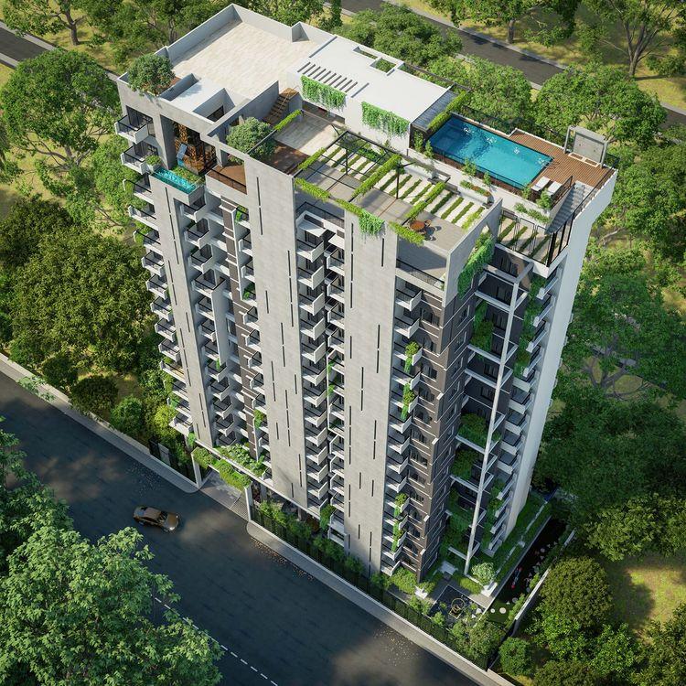 anwar landmark gold dust apartment's roof Aftab Nagar