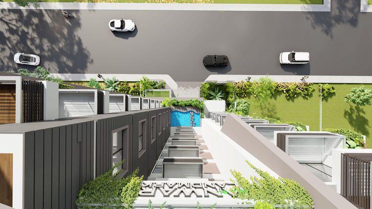 anwar landmark mecardonia apartment's birds eye view Basundhara R/A