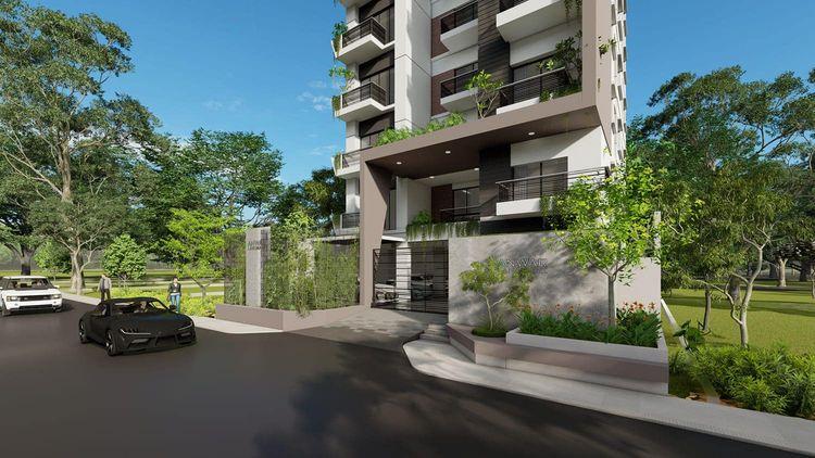 anwar landmark mecardonia apartment's front view Basundhara R/A