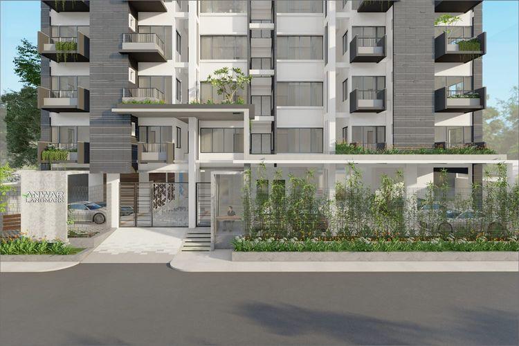 anwar landmark salahuddin garden apartment's front view Basundhara R/A