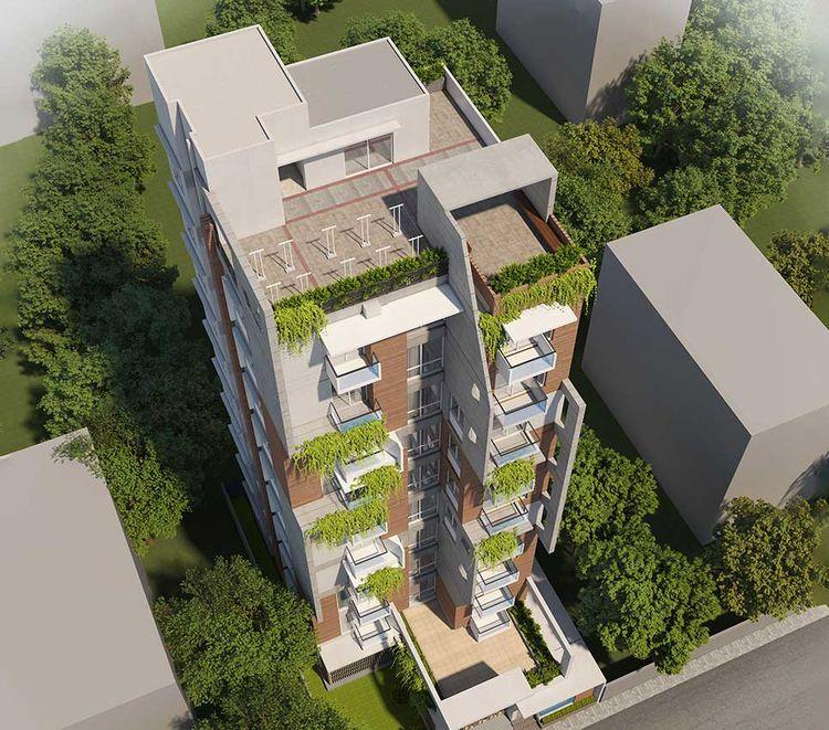 jbs burhan palace apartment's roof top Basundhara R/A