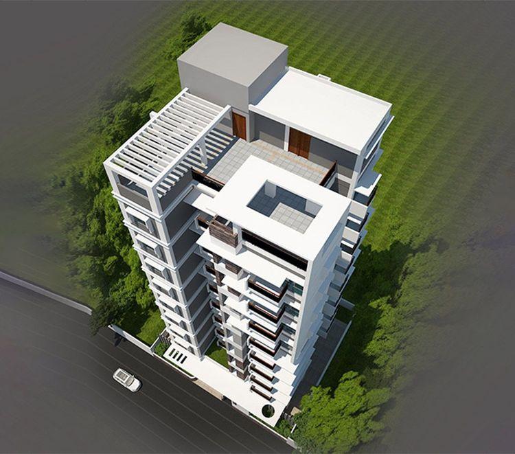 jbs amigo apartment's roof top বসুন্ধরা আবাসিক এলাকা