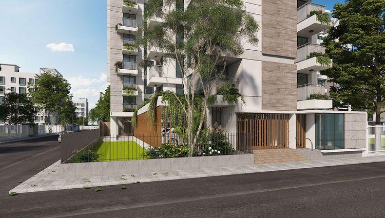 jbs dream point apartment's front view Basundhara R/A