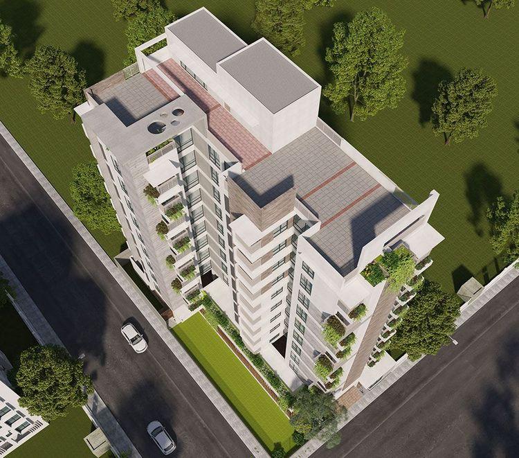 jbs dream point apartment's roof top Basundhara R/A