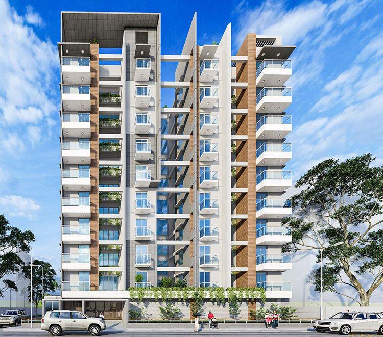 jbs khan palace exterior view Basundhara R/A