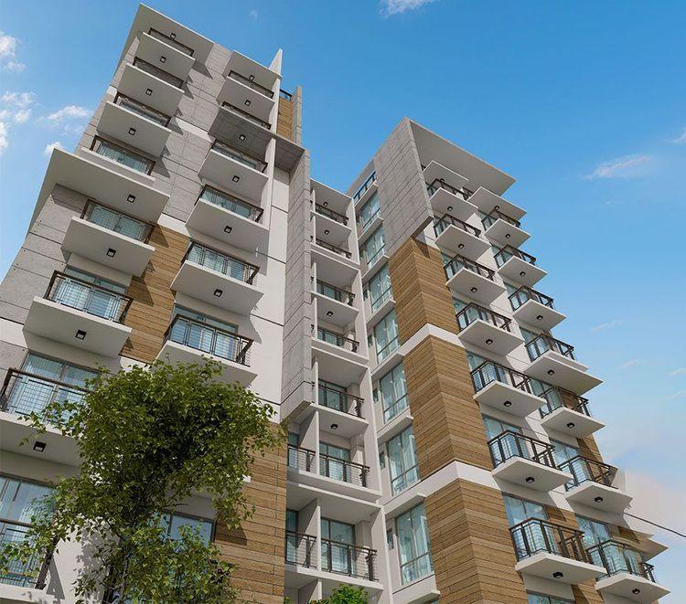 jbs rejia garden upward view Basundhara R/A