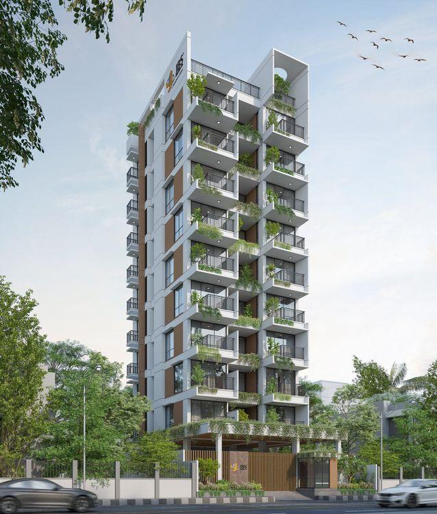 jbs midori apartment's right side view বসুন্ধরা আবাসিক এলাকা