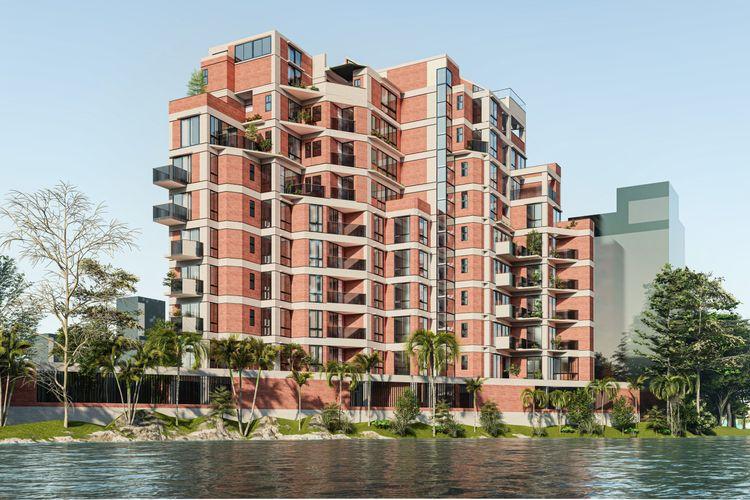 spring terrace lakeside view Basundhara R/A