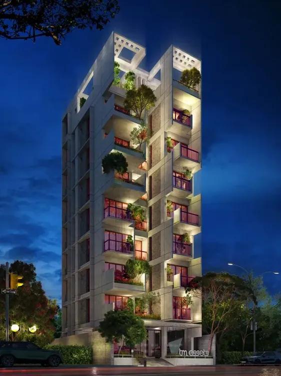 tm blue bell exterior night view Aftab Nagar