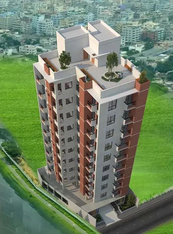 tm lake view birds eye view Basundhara R/A