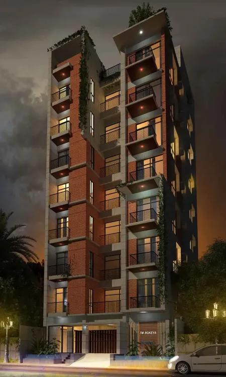 tm rokeya exterior night view Aftab Nagar