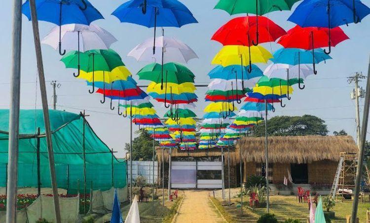 godkhali flower village Image